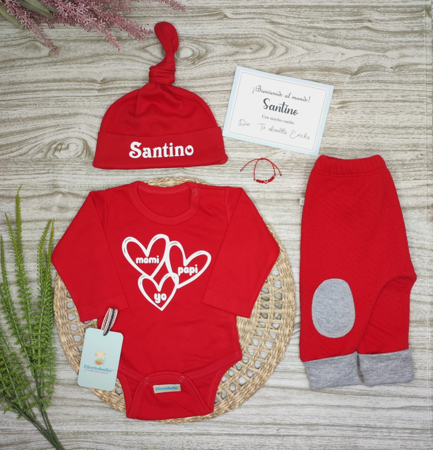 Salida de clínica PREMIUM Rojo Corazones