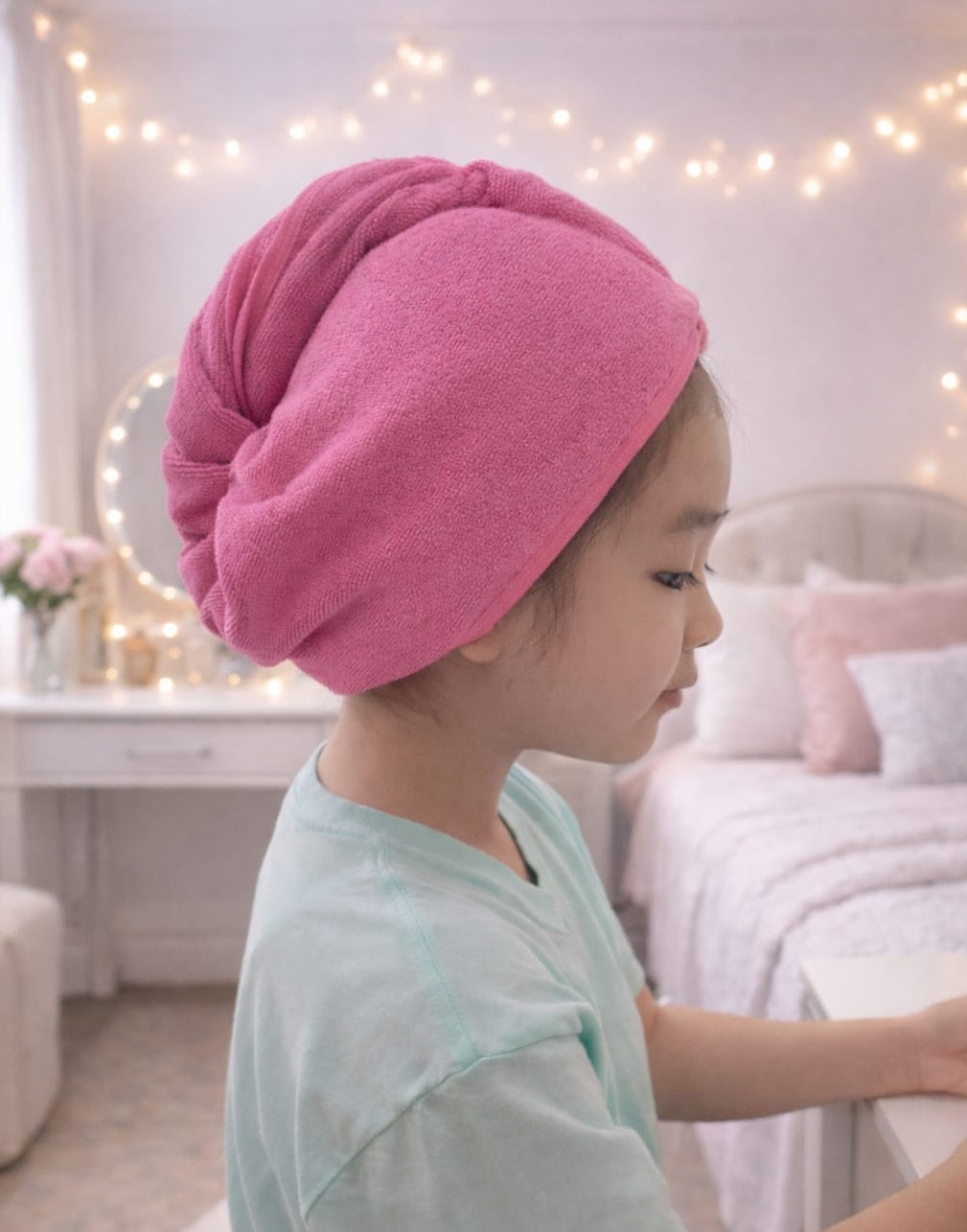 Pack Turbante y Capa de Microfibra