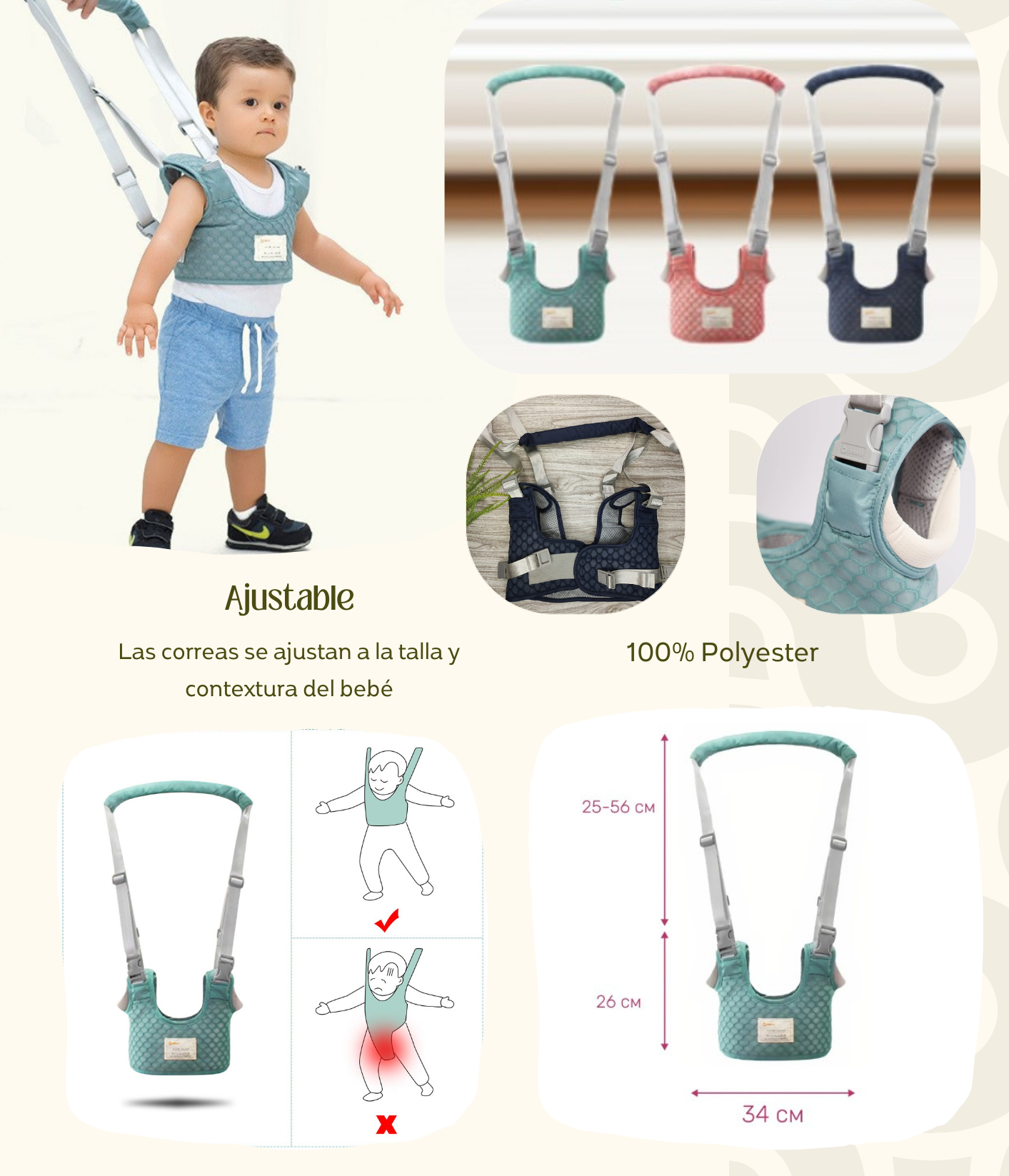 Arnés Caminador Primeros pasos bebé