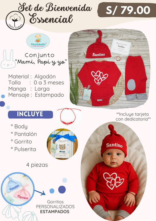 Corazones mamá, papá y bebé  !!!