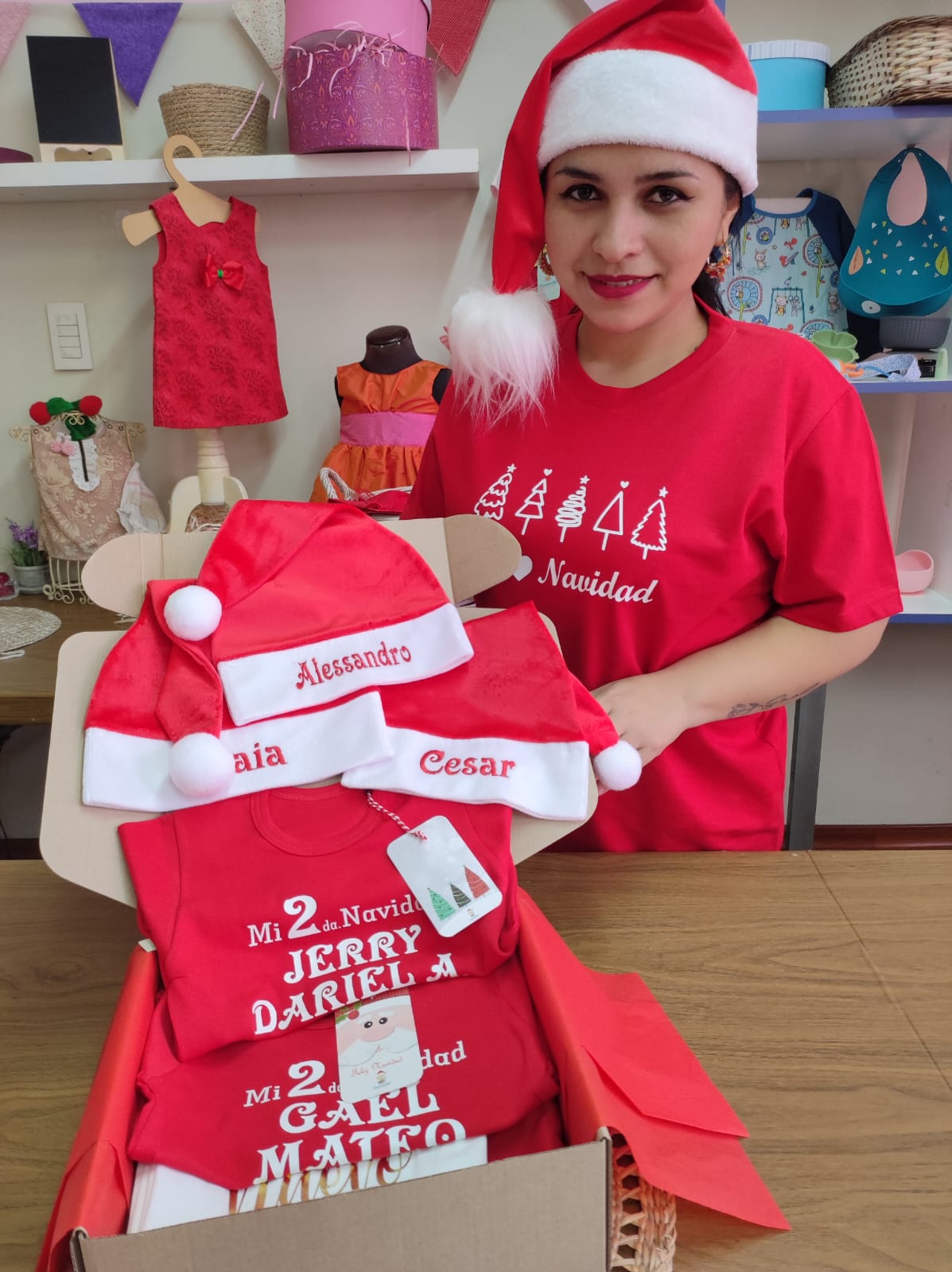 Gorros Navideños Personalizados