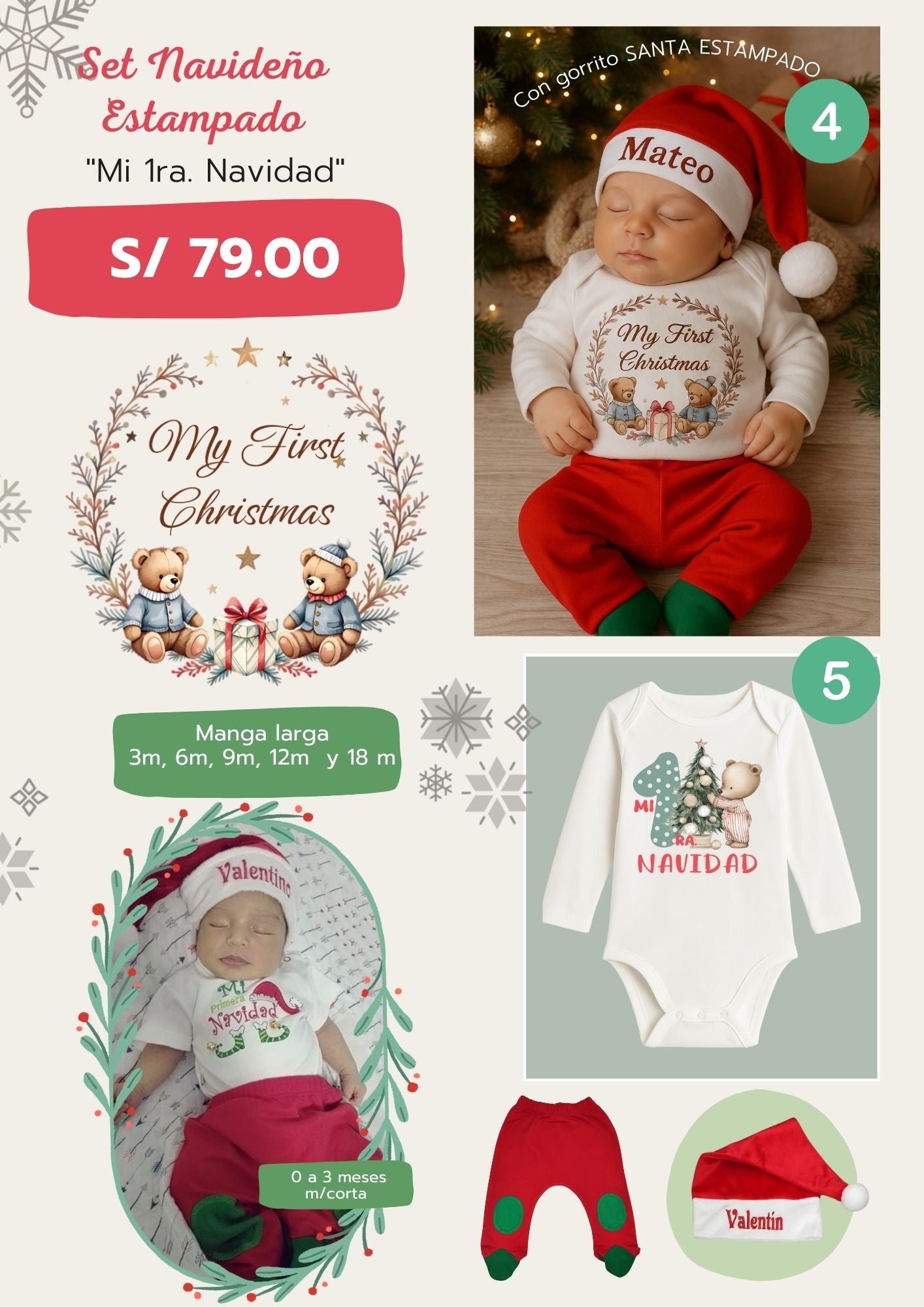 Mi primera Navidad bebés 2025