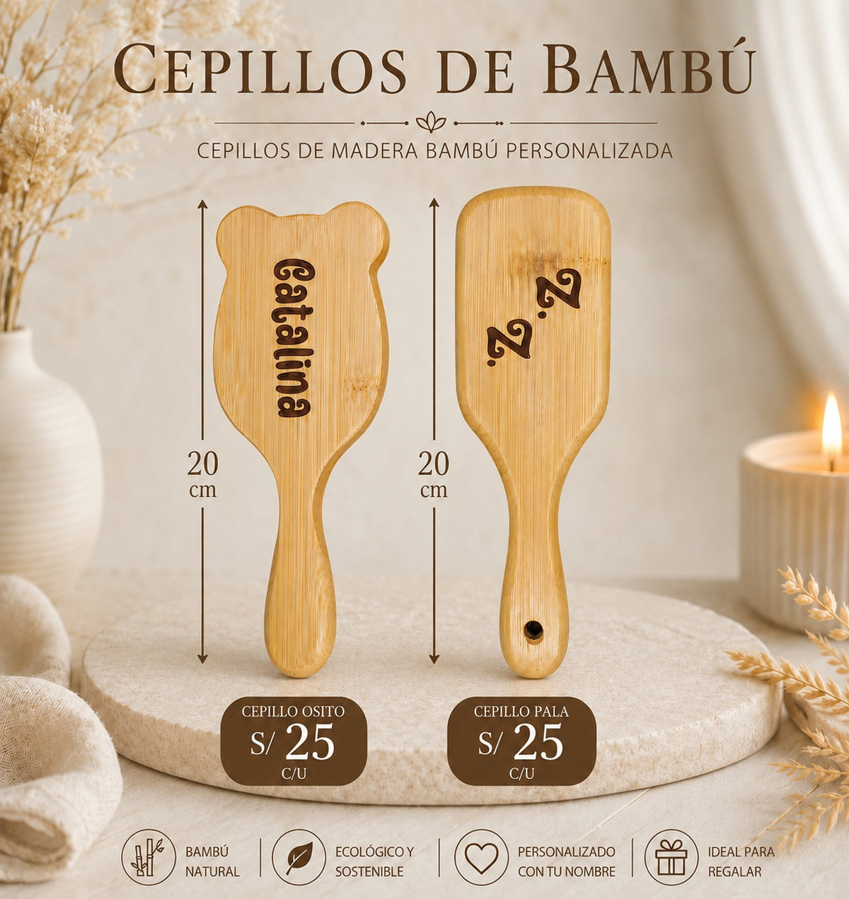 Cepillo de bambú