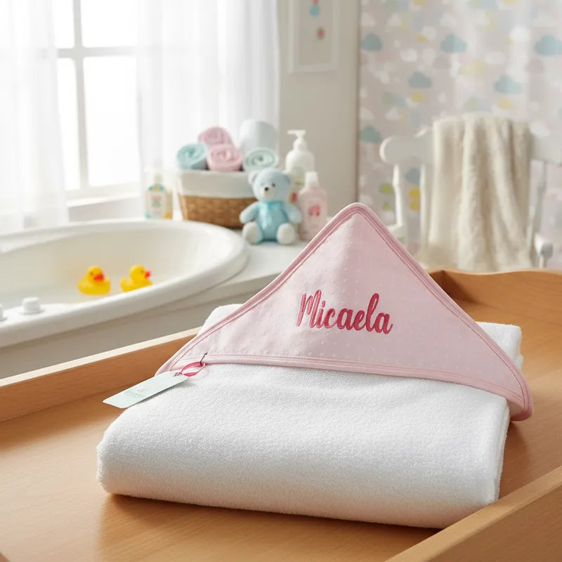 Toalla de felpa para bebé 100 % algodón niña